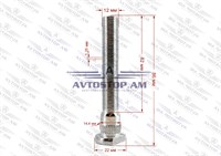 Շպիլկա M12x1.25x62 Ø 14.4 մմ L= 86 մմ, շլիցը գլխից սկսած CRP(2121)B+40